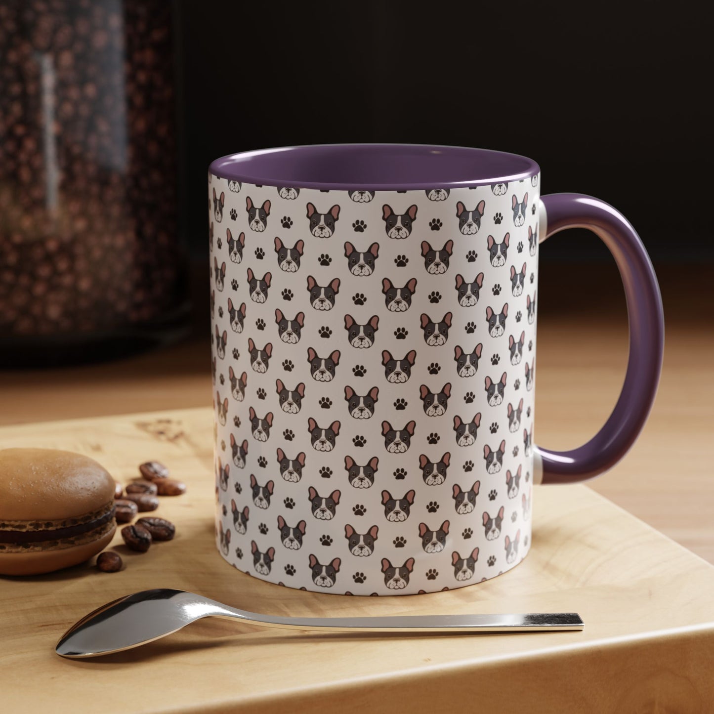 Cute French Bulldog Accent Coffee Mug | Pet Lover Gift, Animal Mug, Dog Lover Coffee Cup, Gift for Dog Owners, Frenchie Design