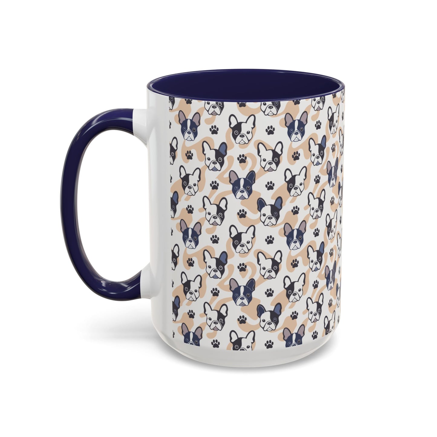Cute Frenchie Print Coffee Mug - Perfect Gift for Dog Lovers, Animal Enthusiasts, Birthday Present, Home Office Decor, Pet Memorial