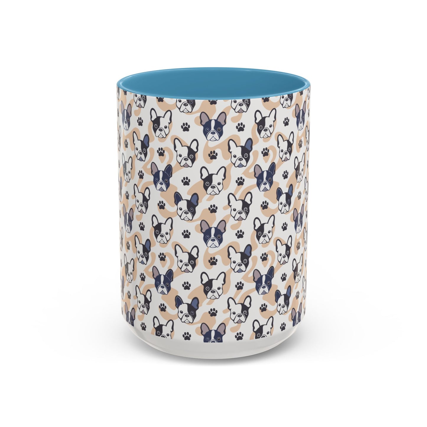 Cute Frenchie Print Coffee Mug - Perfect Gift for Dog Lovers, Animal Enthusiasts, Birthday Present, Home Office Decor, Pet Memorial