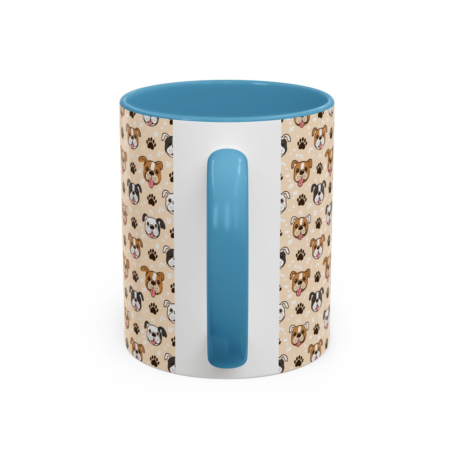 Coffee Mug, English Bulldog and Paw Print Print, Dog Lover Gift, Animal Lover, Pet Owner, Cute Mug, Ceramic Cup