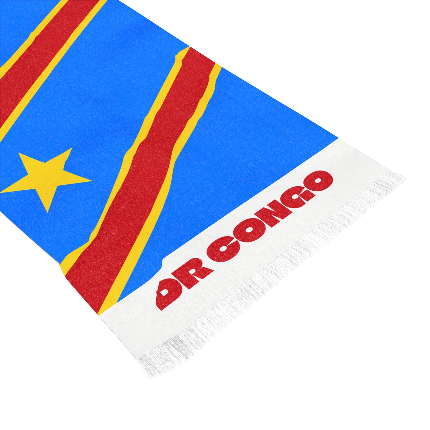 DR Congo Soccer Scarf - DR Congo Football Supporter Scarf with Flag (2026)