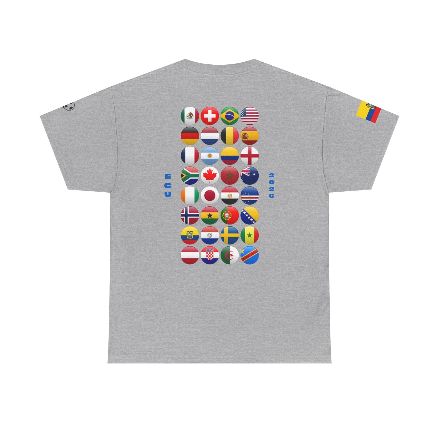 Ecuador Football T-Shirt - Unisex Ecuador Soccer Fan Tee with Flag (2026)