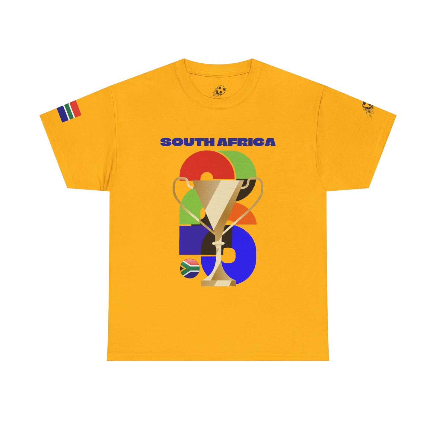 South Africa Football T-Shirt - Unisex South Africa Soccer Fan Tee with Flag (2026)