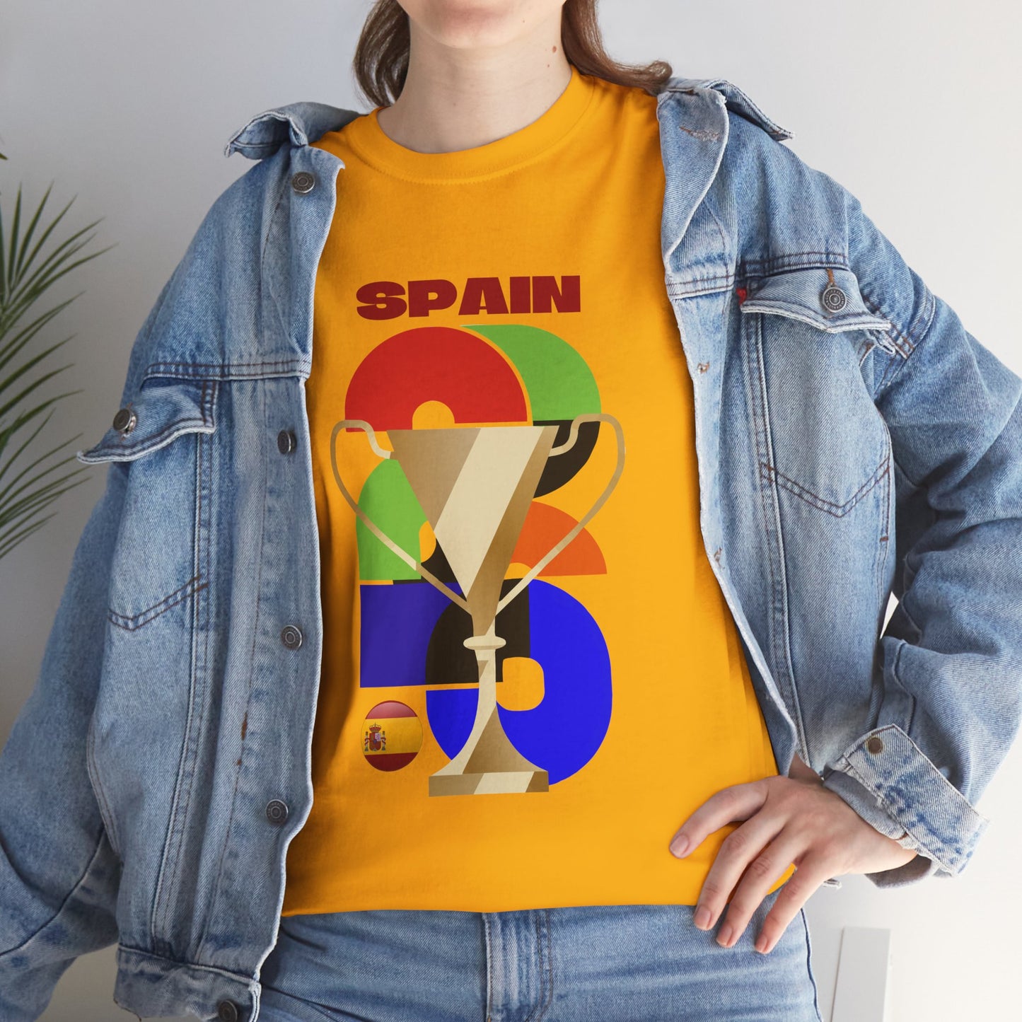 Spain Football T-Shirt - Unisex Spain Soccer Fan Tee with Flag (2026)