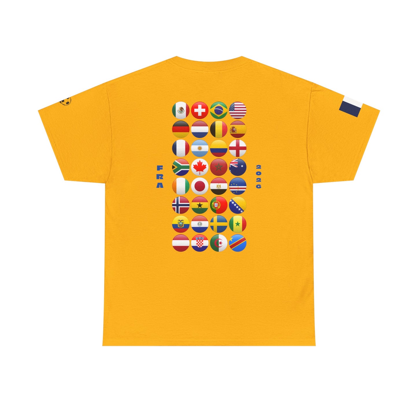 France Football T-Shirt - Unisex France Soccer Fan Tee with Flag (2026)