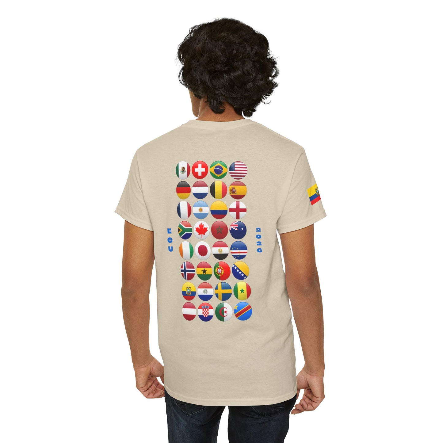 Ecuador Football T-Shirt - Unisex Ecuador Soccer Fan Tee with Flag (2026)