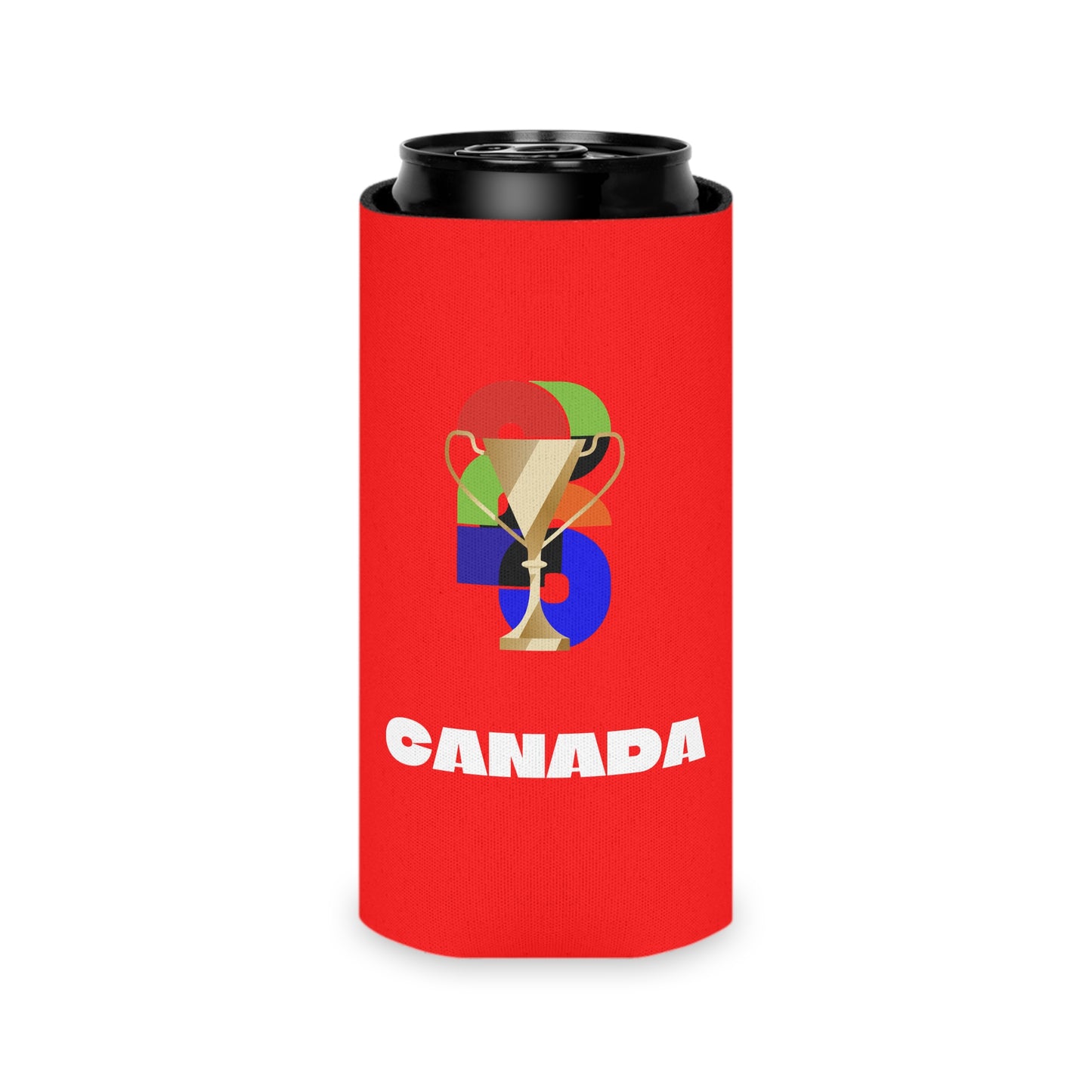 Canada Soccer Can Cooler - Canada Football Fan Koozie for Game Day (2026)