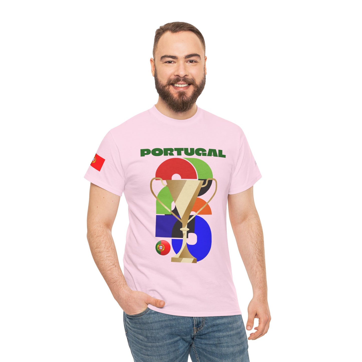 Portugal Football T-Shirt - Unisex Portugal Soccer Fan Tee with Flag (2026)