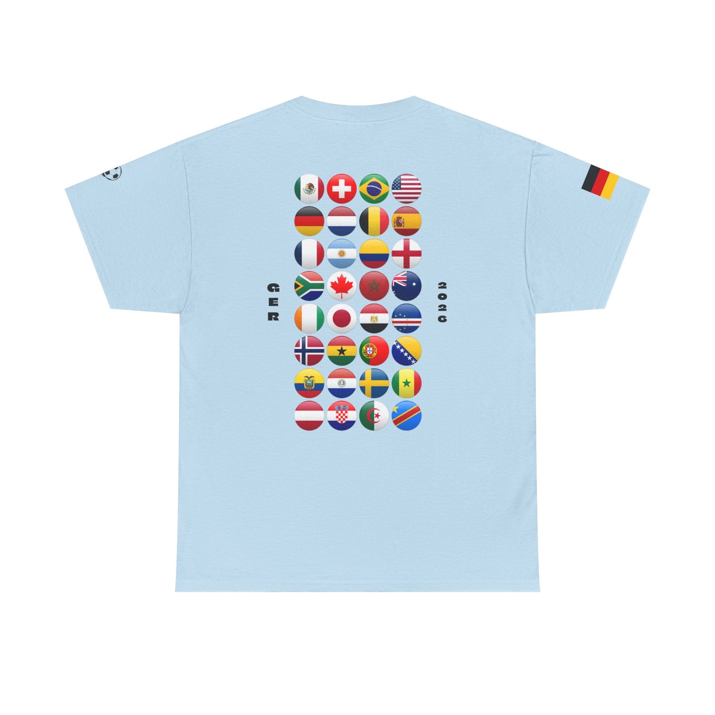 Germany Football T-Shirt - Unisex Germany Soccer Fan Tee with Flag (2026)