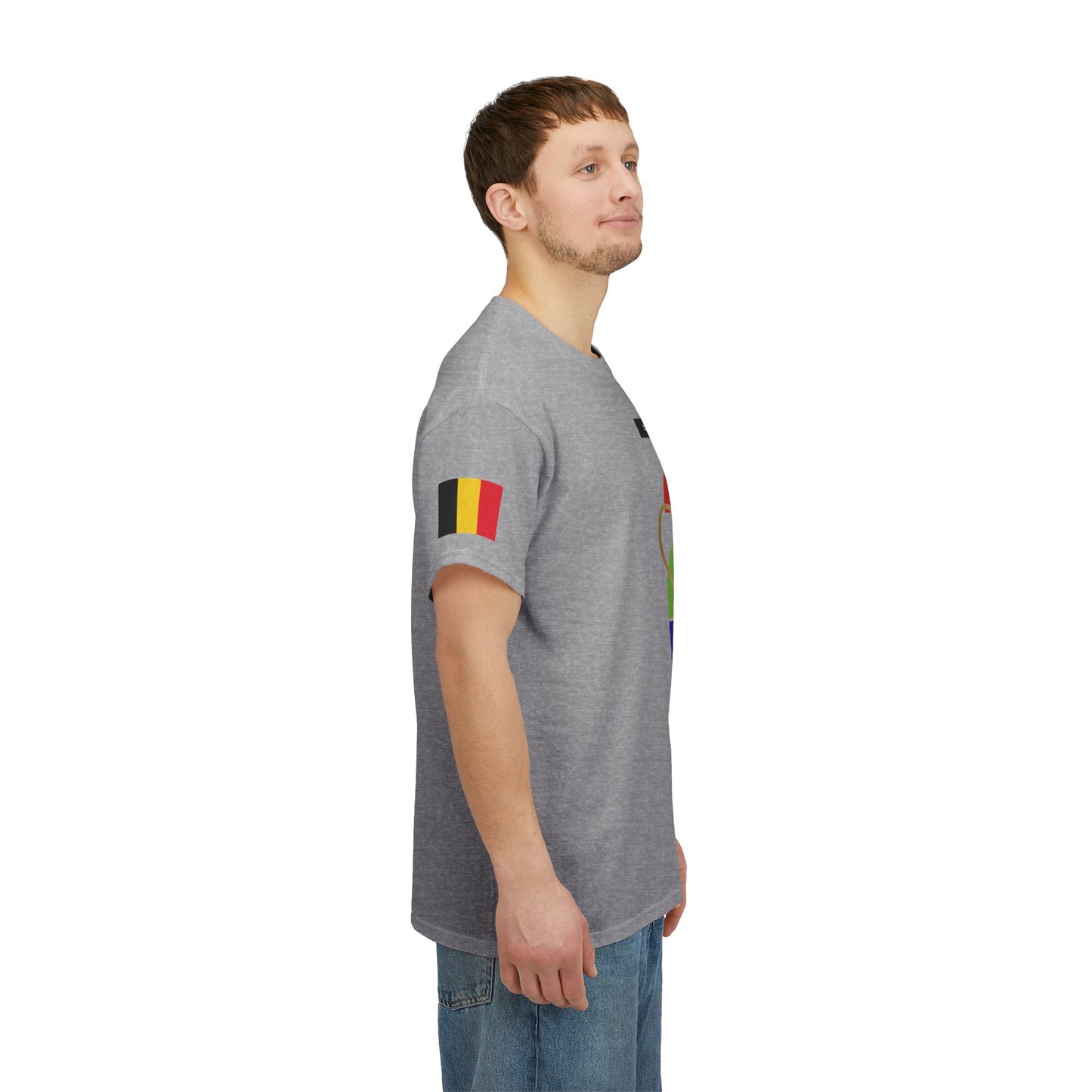 Belgium Football T-Shirt - Unisex Belgium Soccer Fan Tee with Flag (2026)