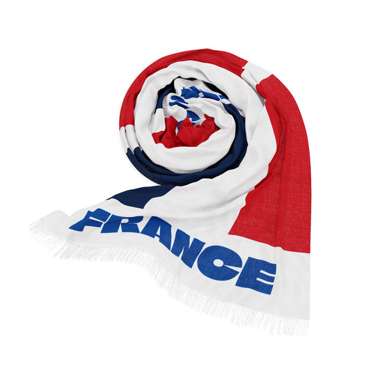 France Soccer Scarf - France Football Supporter Scarf with Flag (2026)