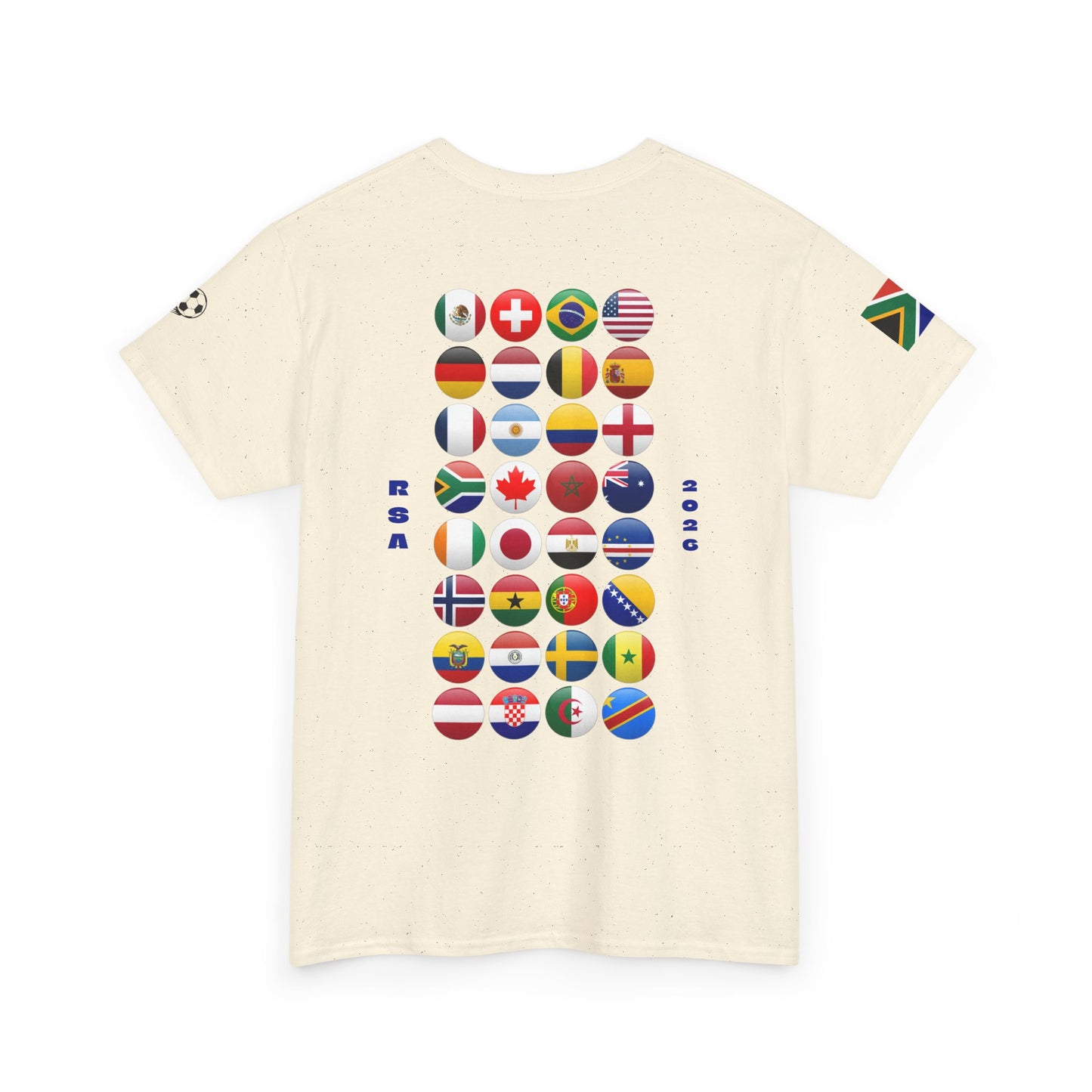 South Africa Football T-Shirt - Unisex South Africa Soccer Fan Tee with Flag (2026)