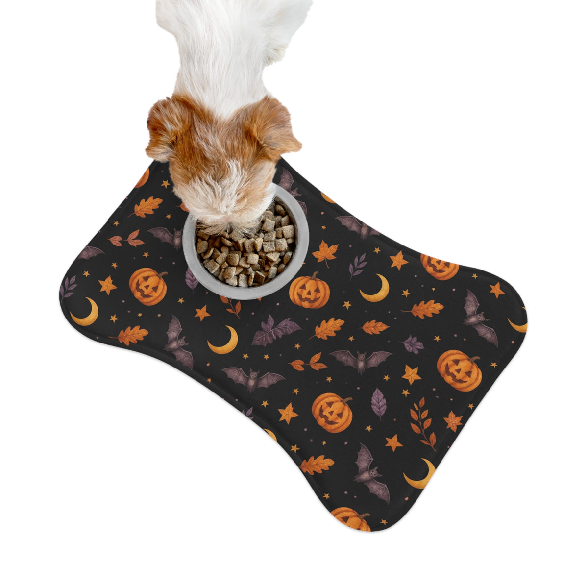 Halloween Pet Feeding Mat — Anti-Slip Foam Food Mat, Trick-or-Treat Gear