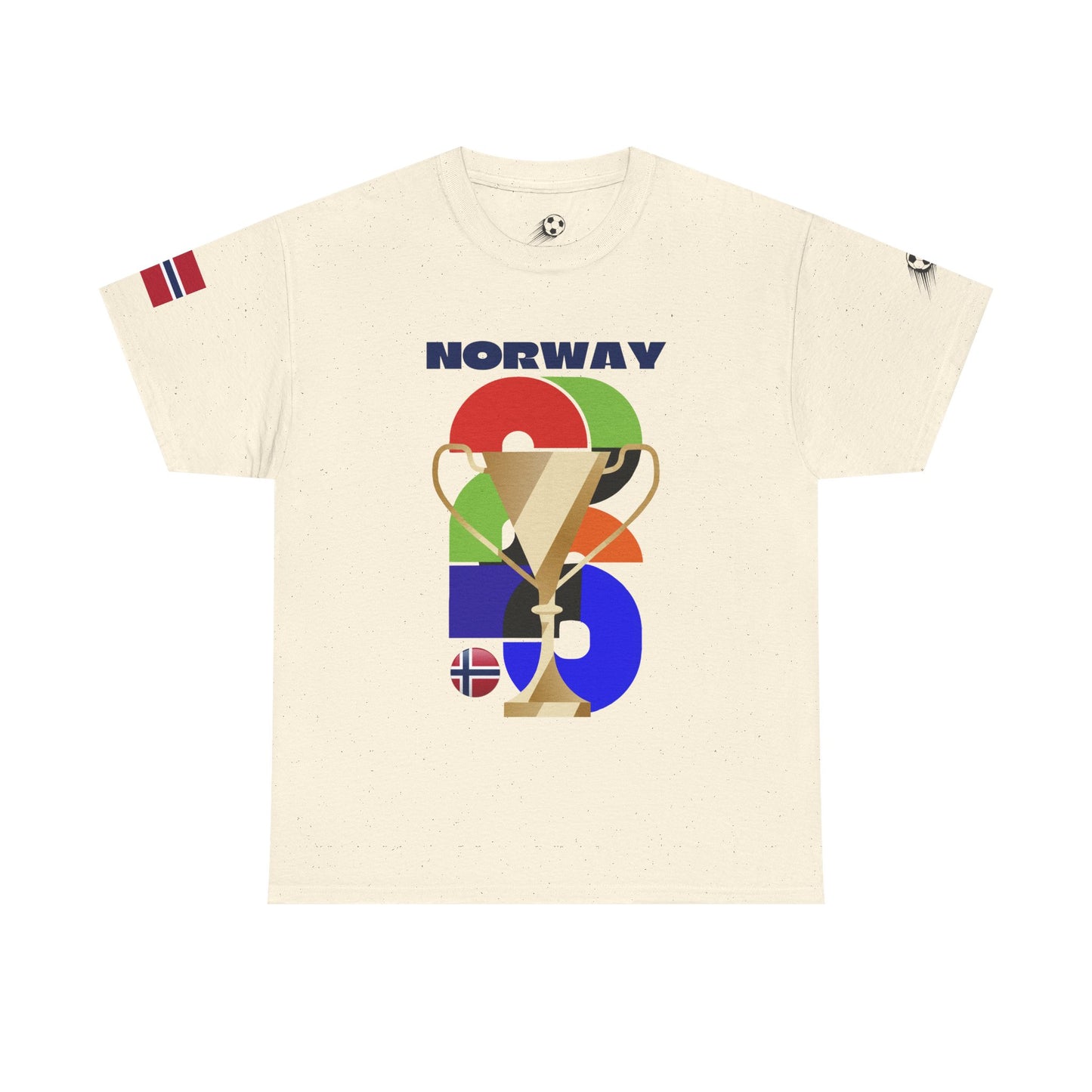 Norway Football T-Shirt - Unisex Norway Soccer Fan Tee with Flag (2026)