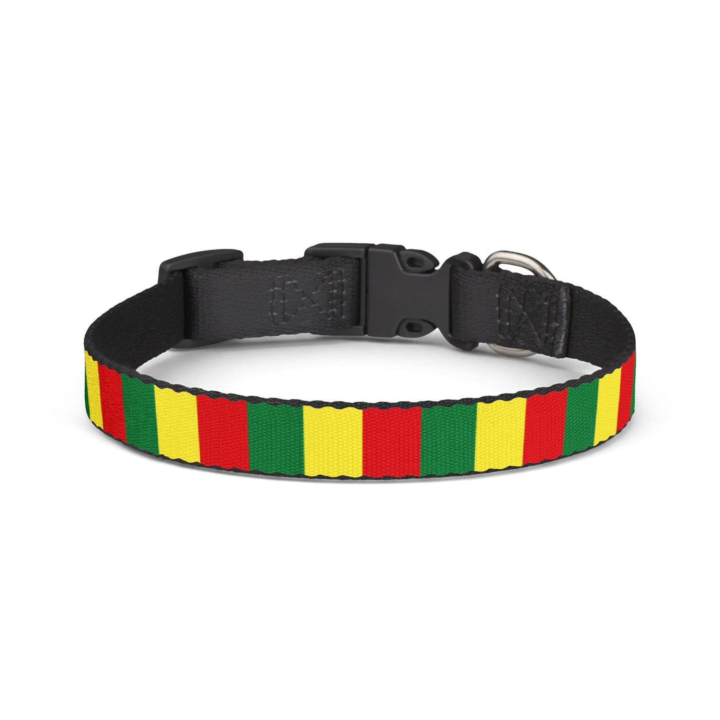Senegal Soccer Dog Collar — Senegalese Flag Grid Clip-On Pet Collar, Fan Gear