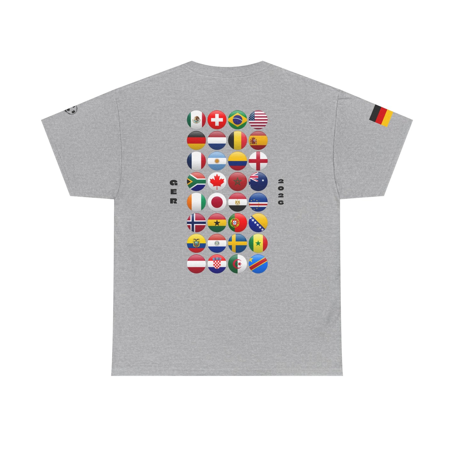 Germany Football T-Shirt - Unisex Germany Soccer Fan Tee with Flag (2026)