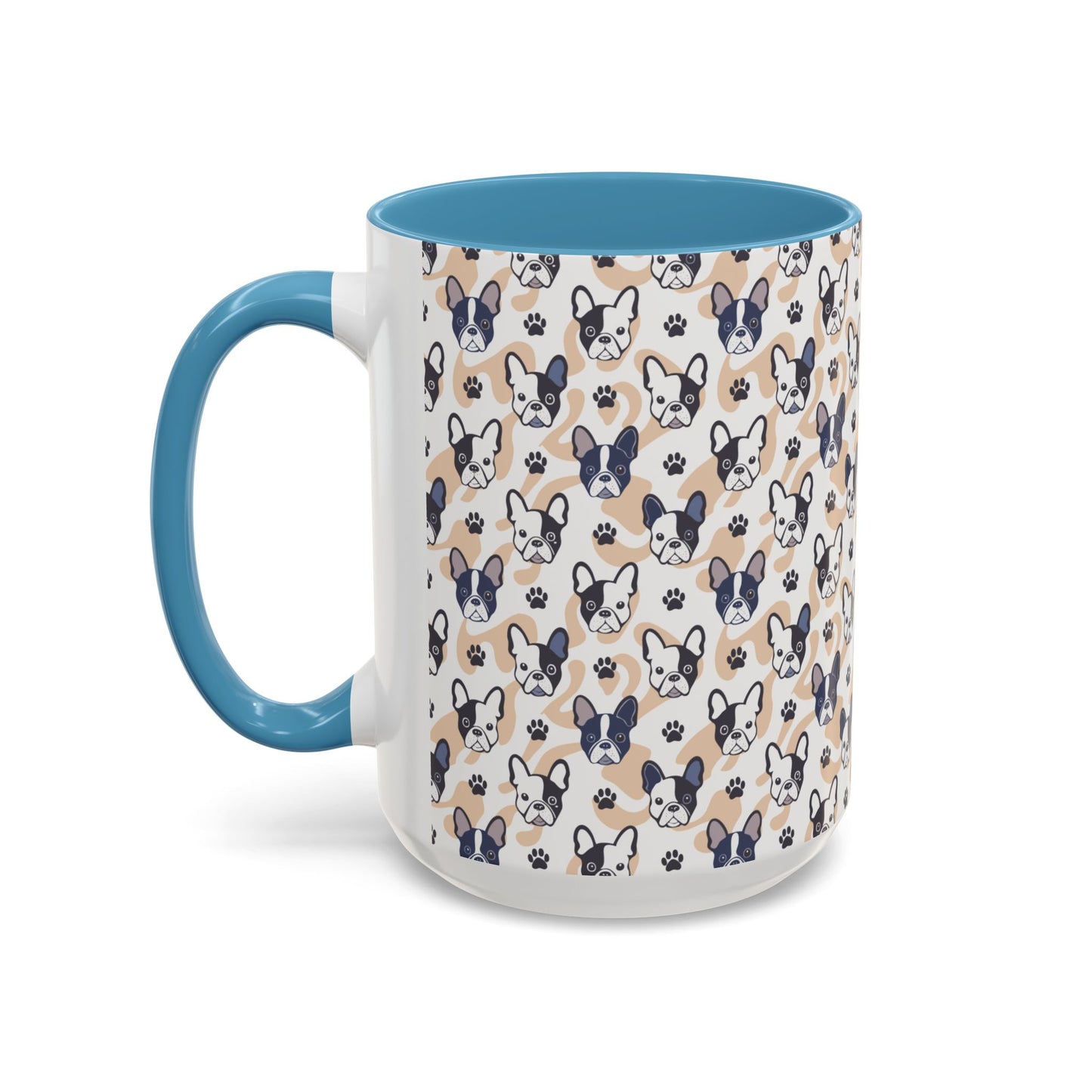 Cute Frenchie Print Coffee Mug - Perfect Gift for Dog Lovers, Animal Enthusiasts, Birthday Present, Home Office Decor, Pet Memorial