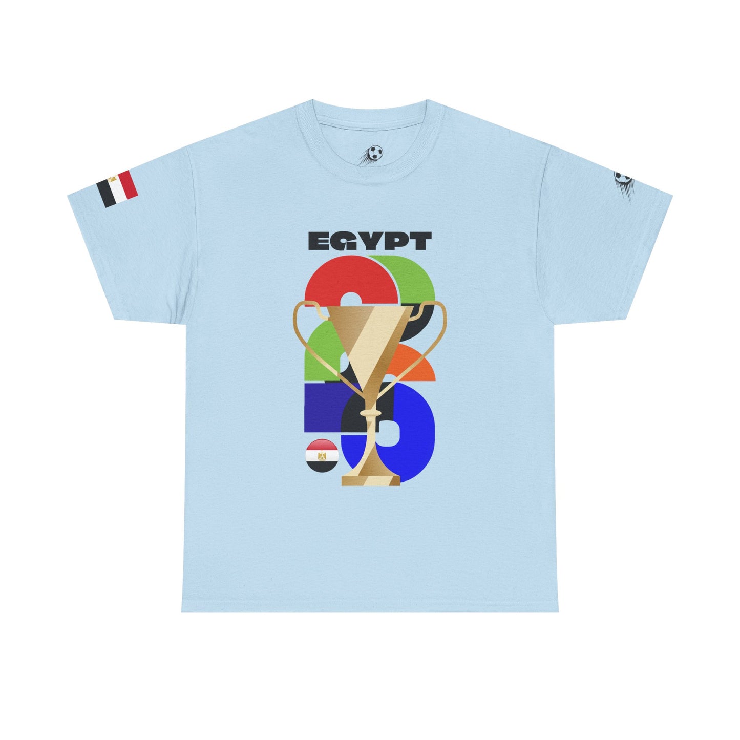 Egypt Football T-Shirt - Unisex Egypt Soccer Fan Tee with Flag (2026)