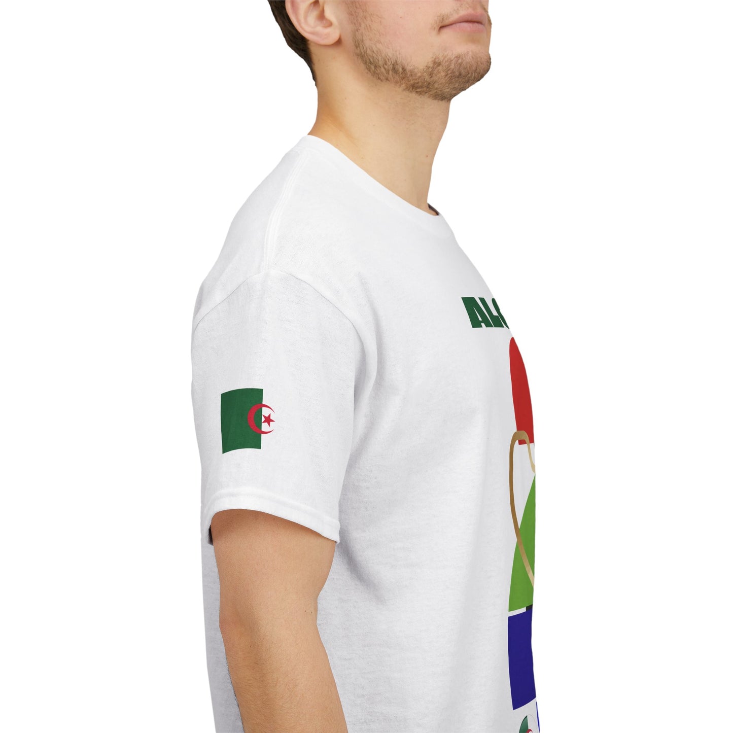 Algeria Football T-Shirt - Unisex Algeria Soccer Fan Tee with Flag (2026)