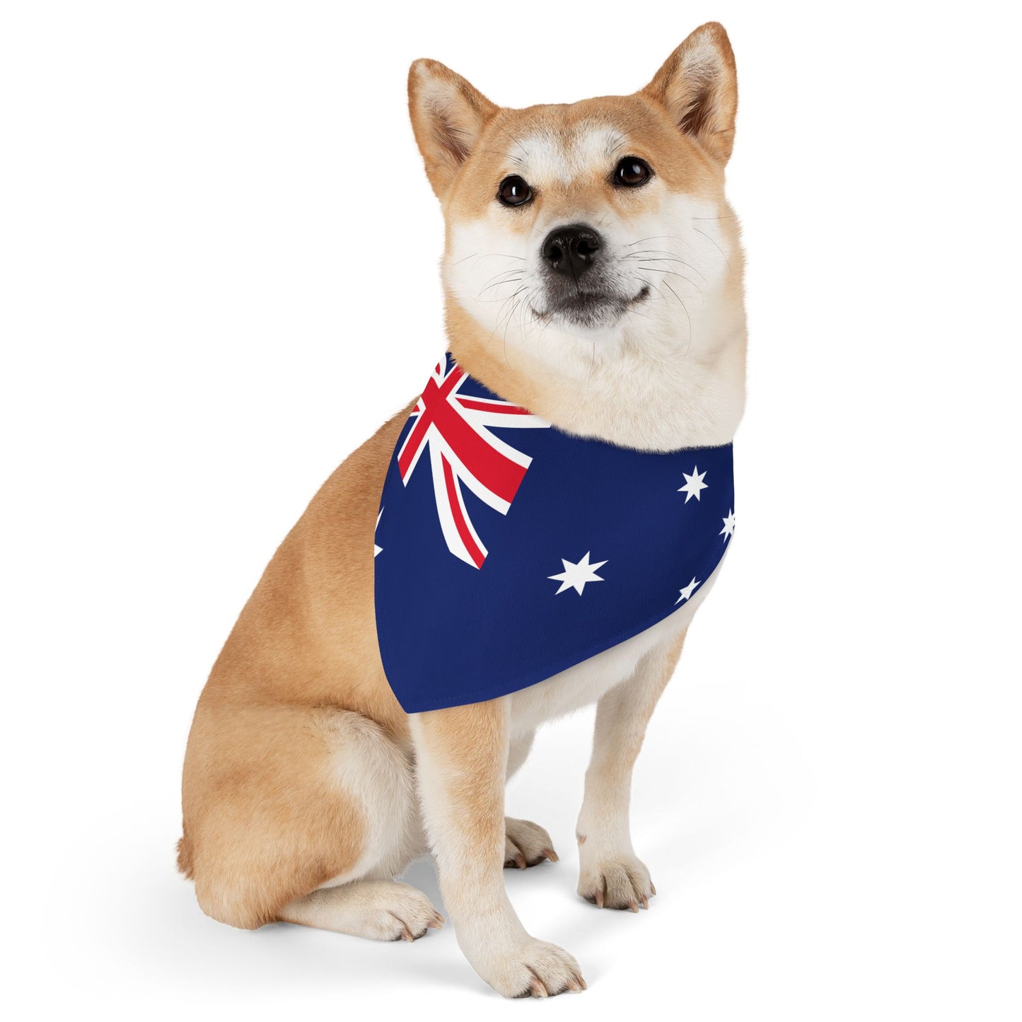 Australia Soccer Dog Bandana — Australian Flag Snap-On Pet Bandana, Fan Gear