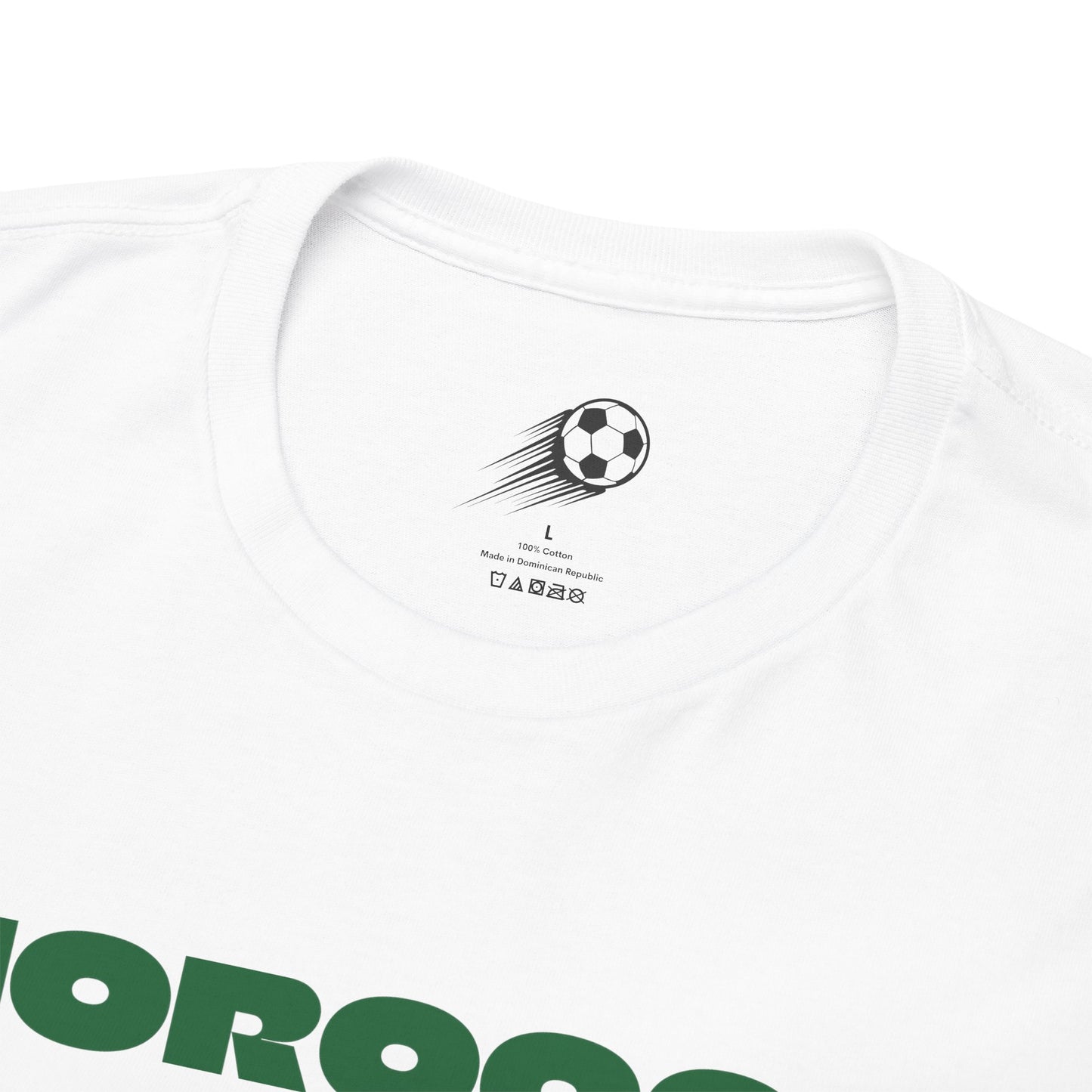 Morocco Football T-Shirt - Unisex Morocco Soccer Fan Tee with Flag (2026)