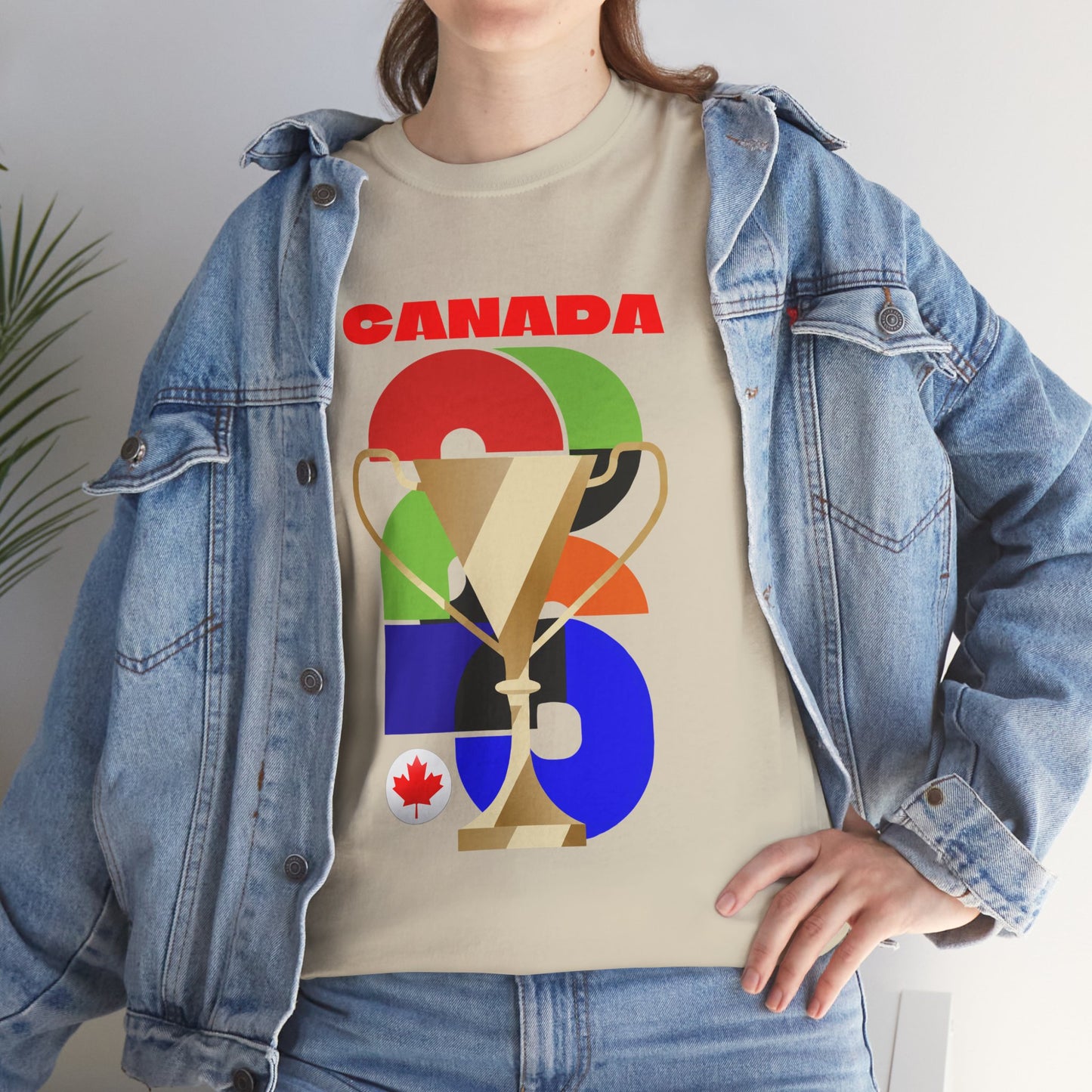 Canada Football T-Shirt - Unisex Canada Soccer Fan Tee with Flag (2026)
