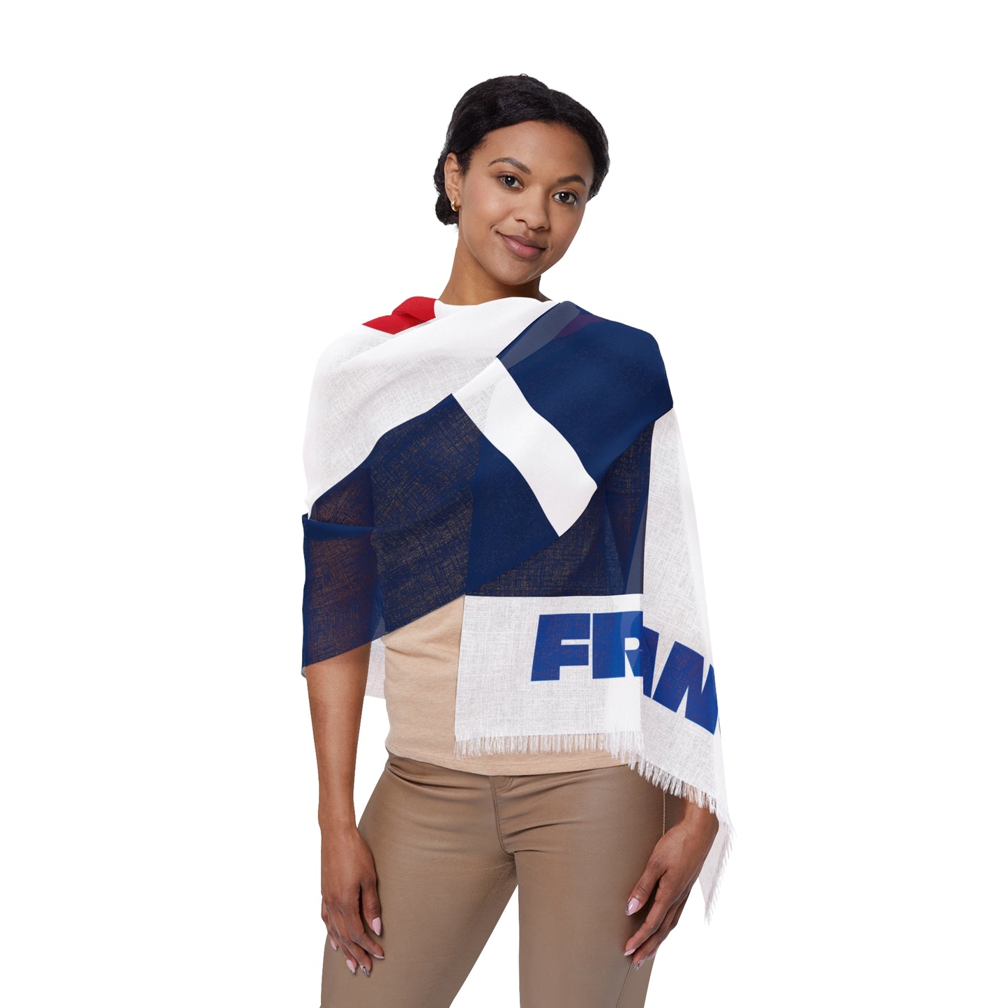 France Soccer Scarf - France Football Supporter Scarf with Flag (2026)