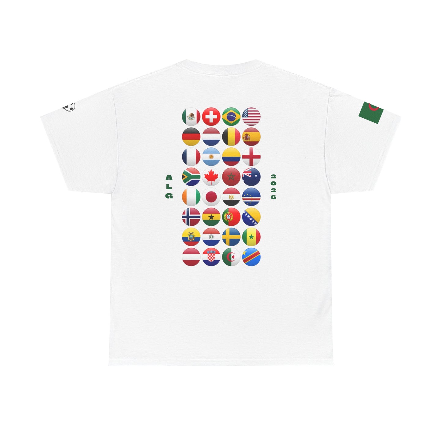 Algeria Football T-Shirt - Unisex Algeria Soccer Fan Tee with Flag (2026)