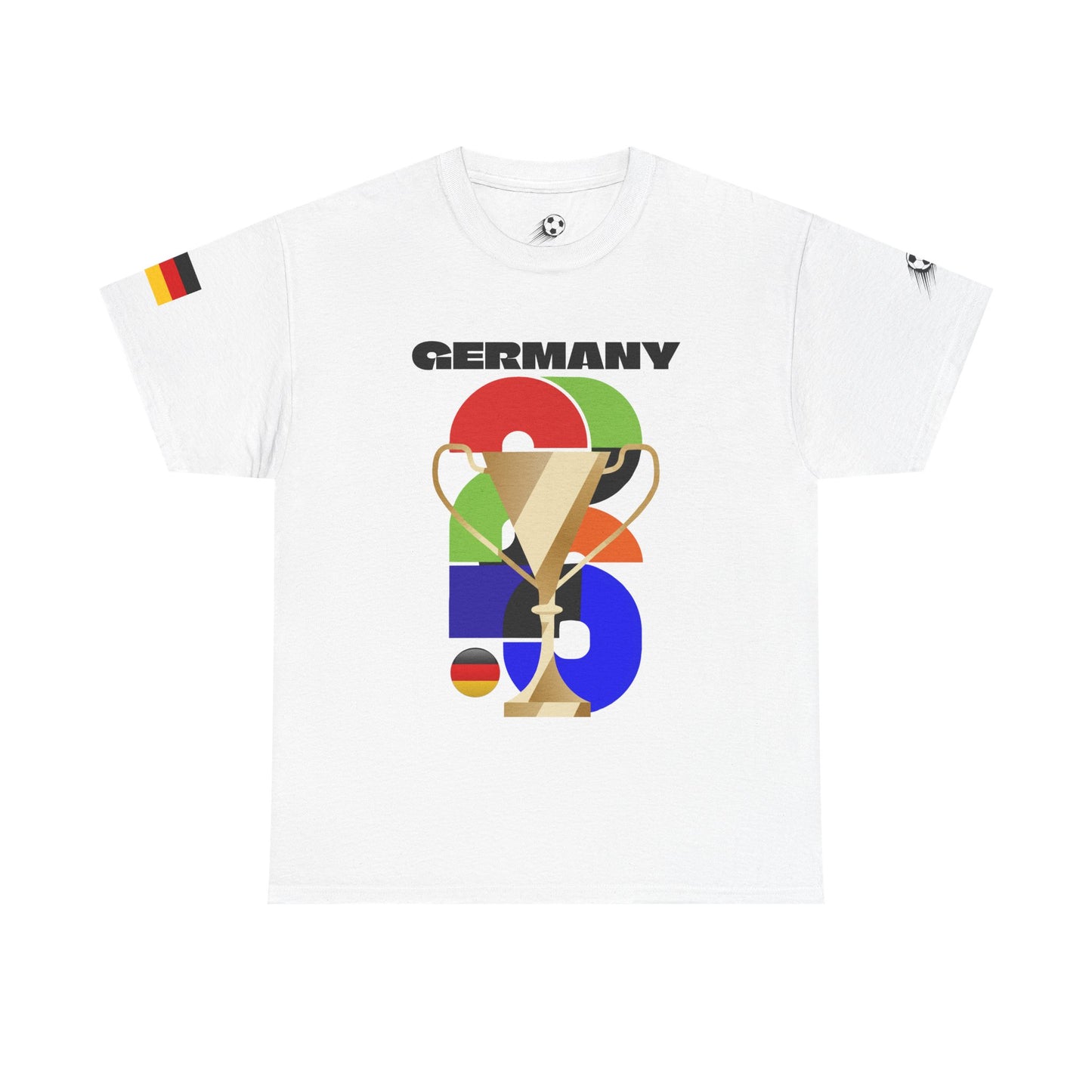 Germany Football T-Shirt - Unisex Germany Soccer Fan Tee with Flag (2026)