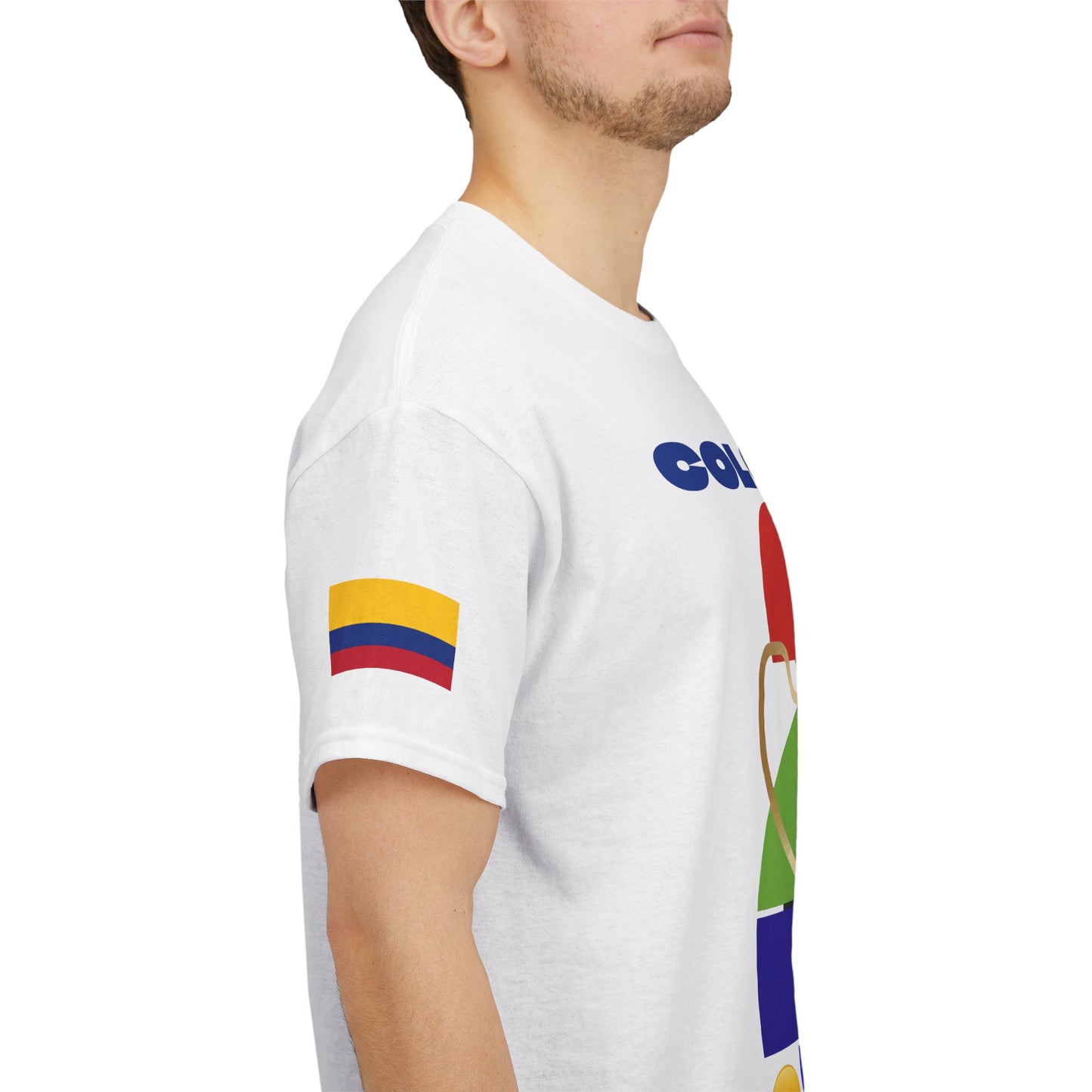 Colombia Football T-Shirt - Unisex Colombia Soccer Fan Tee with Flag (2026)
