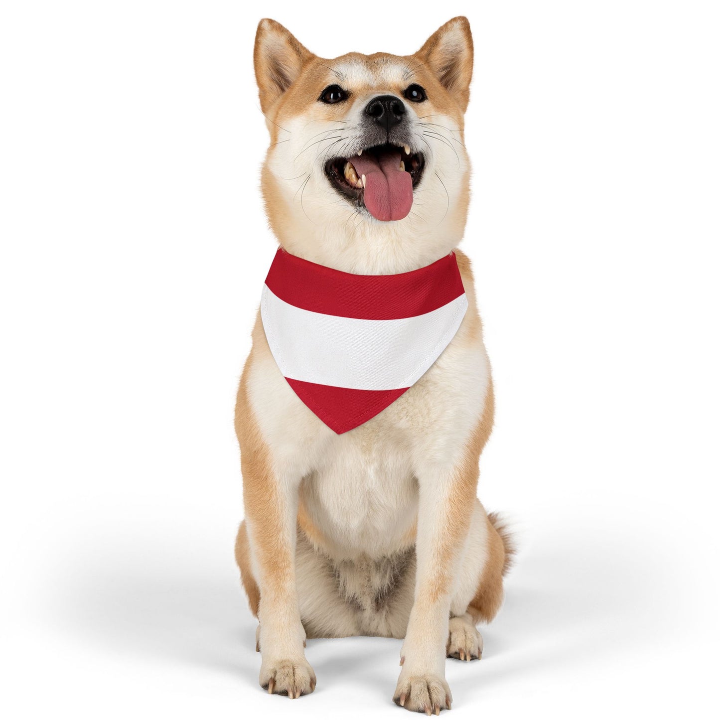Austria Soccer Dog Bandana — Austrian Flag Snap-On Pet Bandana, Fan Gear