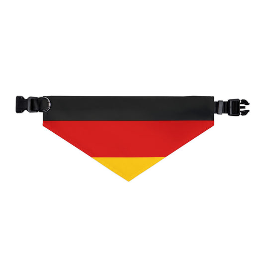 Germany Soccer Dog Bandana — German Flag Snap-On Pet Bandana, Fan Gear