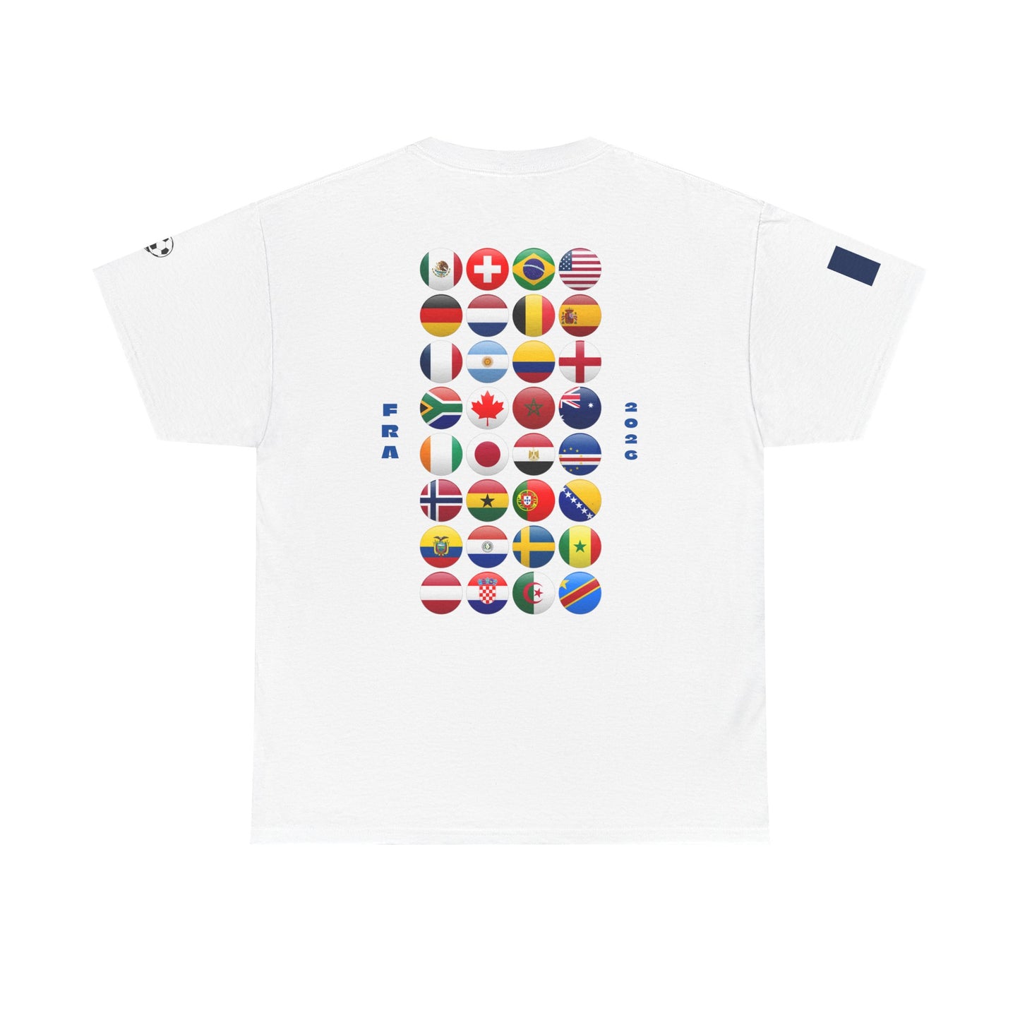 France Football T-Shirt - Unisex France Soccer Fan Tee with Flag (2026)