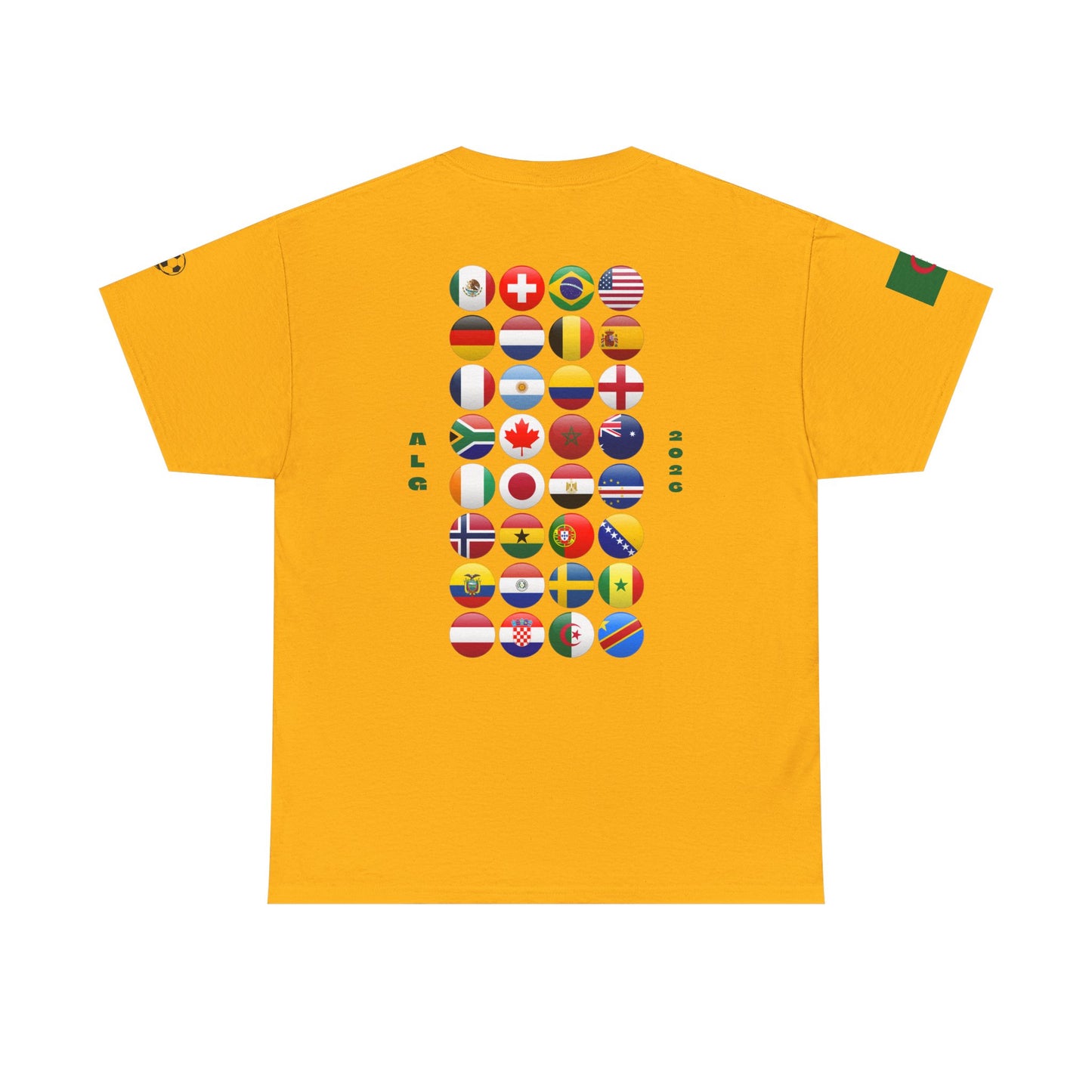 Algeria Football T-Shirt - Unisex Algeria Soccer Fan Tee with Flag (2026)