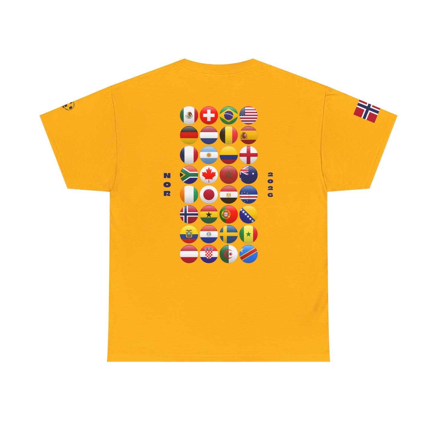 Norway Football T-Shirt - Unisex Norway Soccer Fan Tee with Flag (2026)