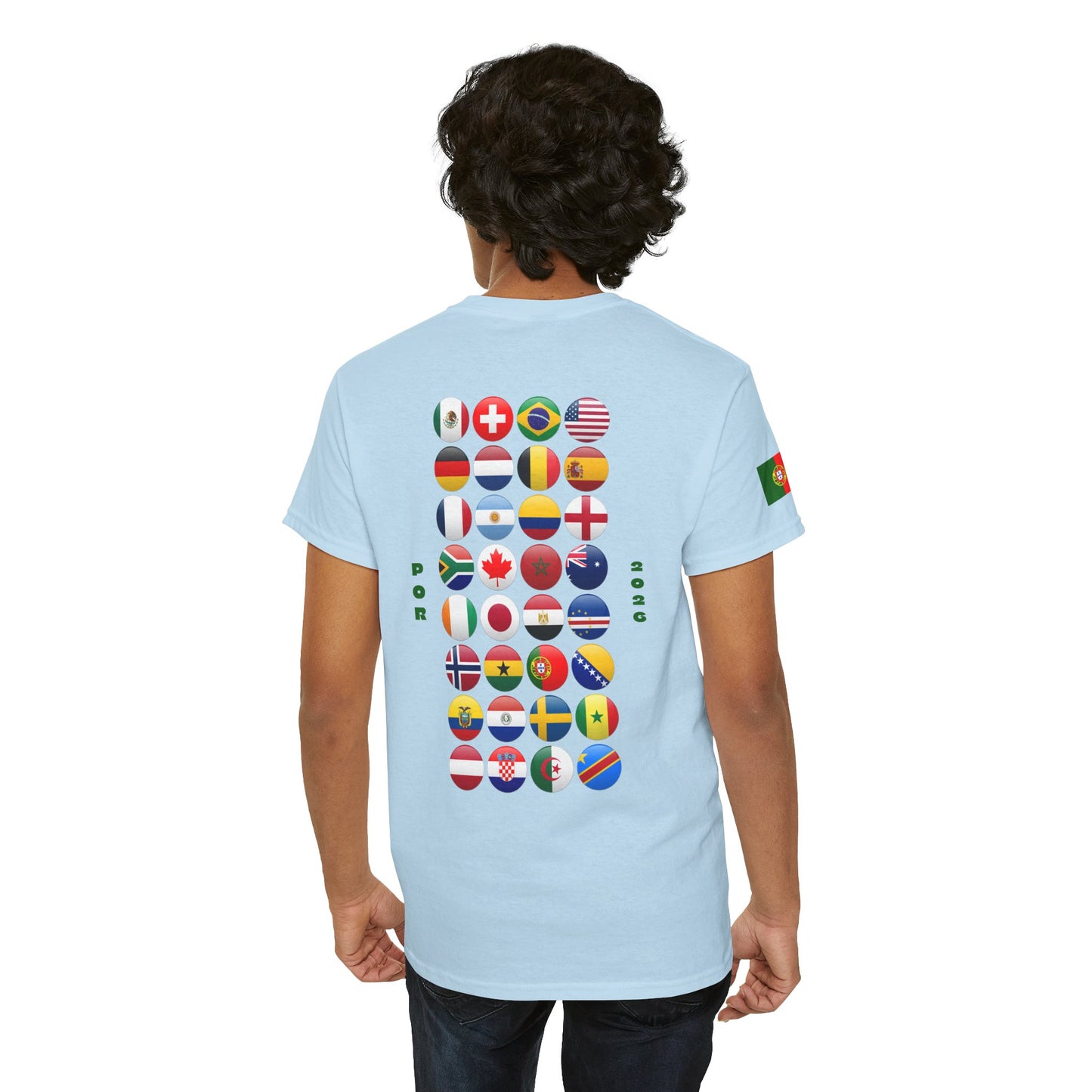 Portugal Football T-Shirt - Unisex Portugal Soccer Fan Tee with Flag (2026)