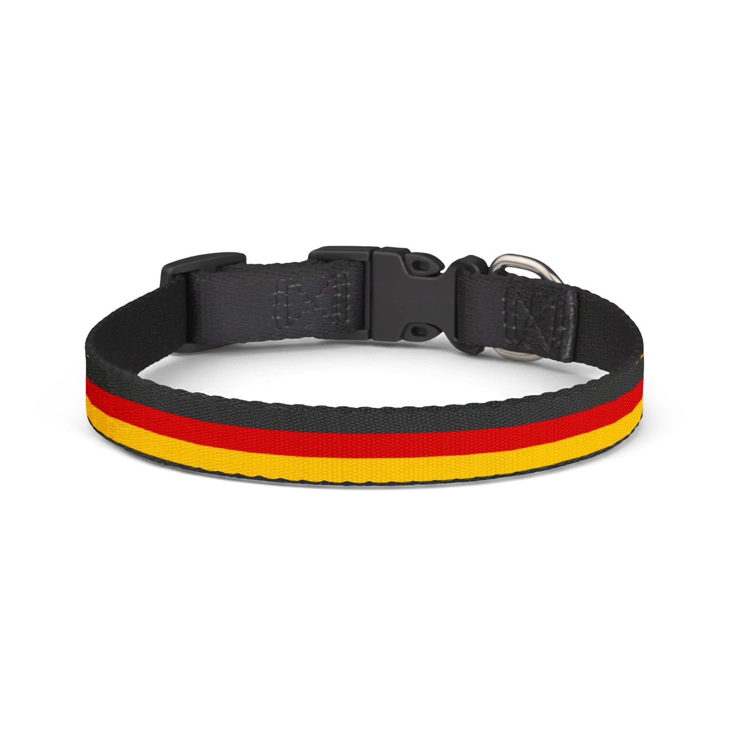 Germany Soccer Dog Collar — German Flag Grid Clip-On Pet Collar, Fan Gear