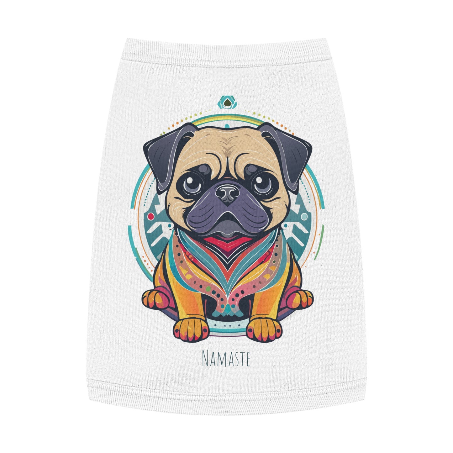 Namaste Pug Pet Tank Top, Stylish Dog Apparel, Yoga Pet Wear, Pet Summer Outfit, Dog Lover Gift, Funny Dog Shirt