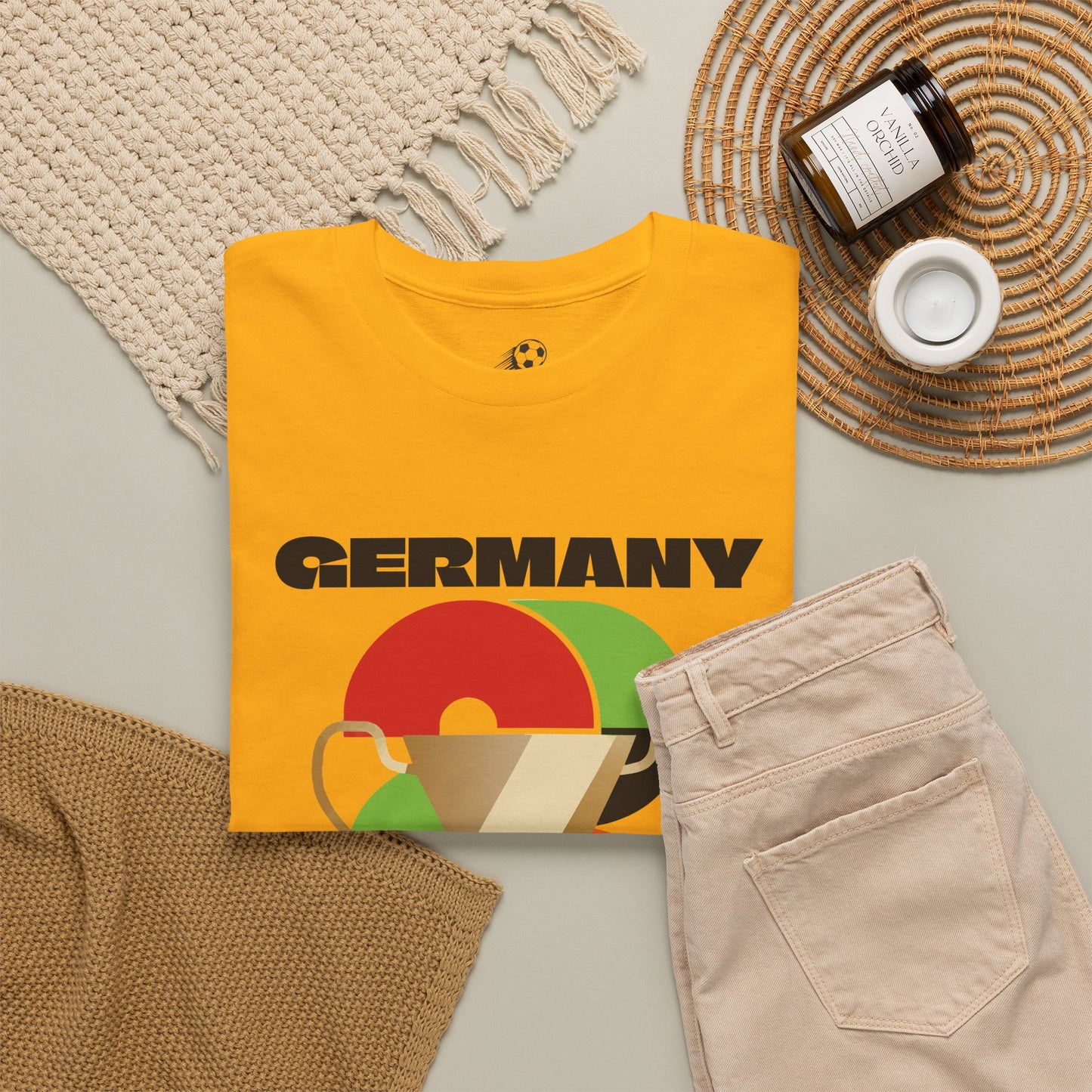Germany Football T-Shirt - Unisex Germany Soccer Fan Tee with Flag (2026)