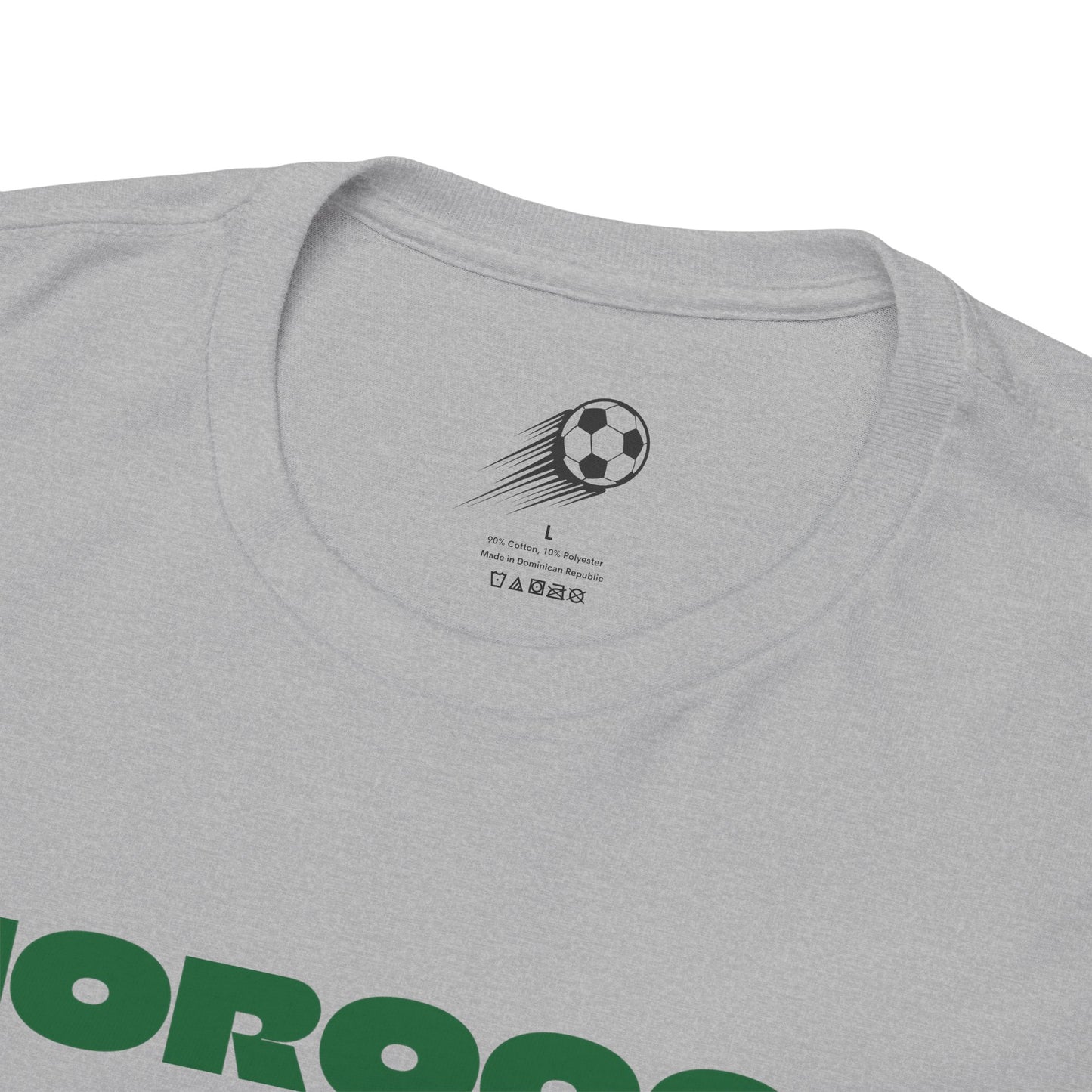 Morocco Football T-Shirt - Unisex Morocco Soccer Fan Tee with Flag (2026)