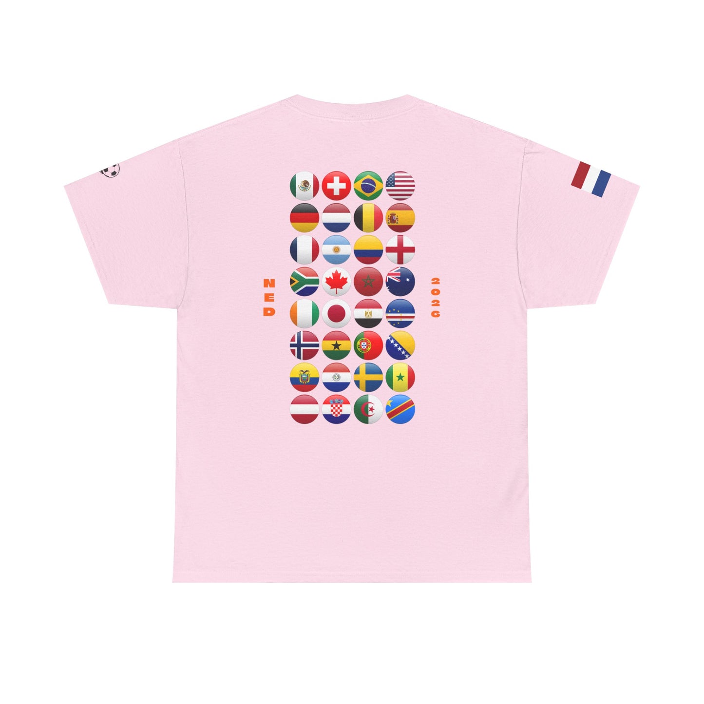 Netherlands Football T-Shirt - Unisex Netherlands Soccer Fan Tee with Flag (2026)