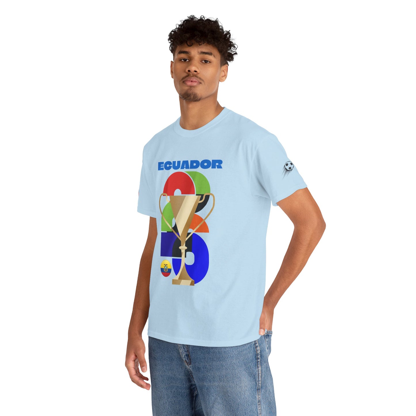 Ecuador Football T-Shirt - Unisex Ecuador Soccer Fan Tee with Flag (2026)