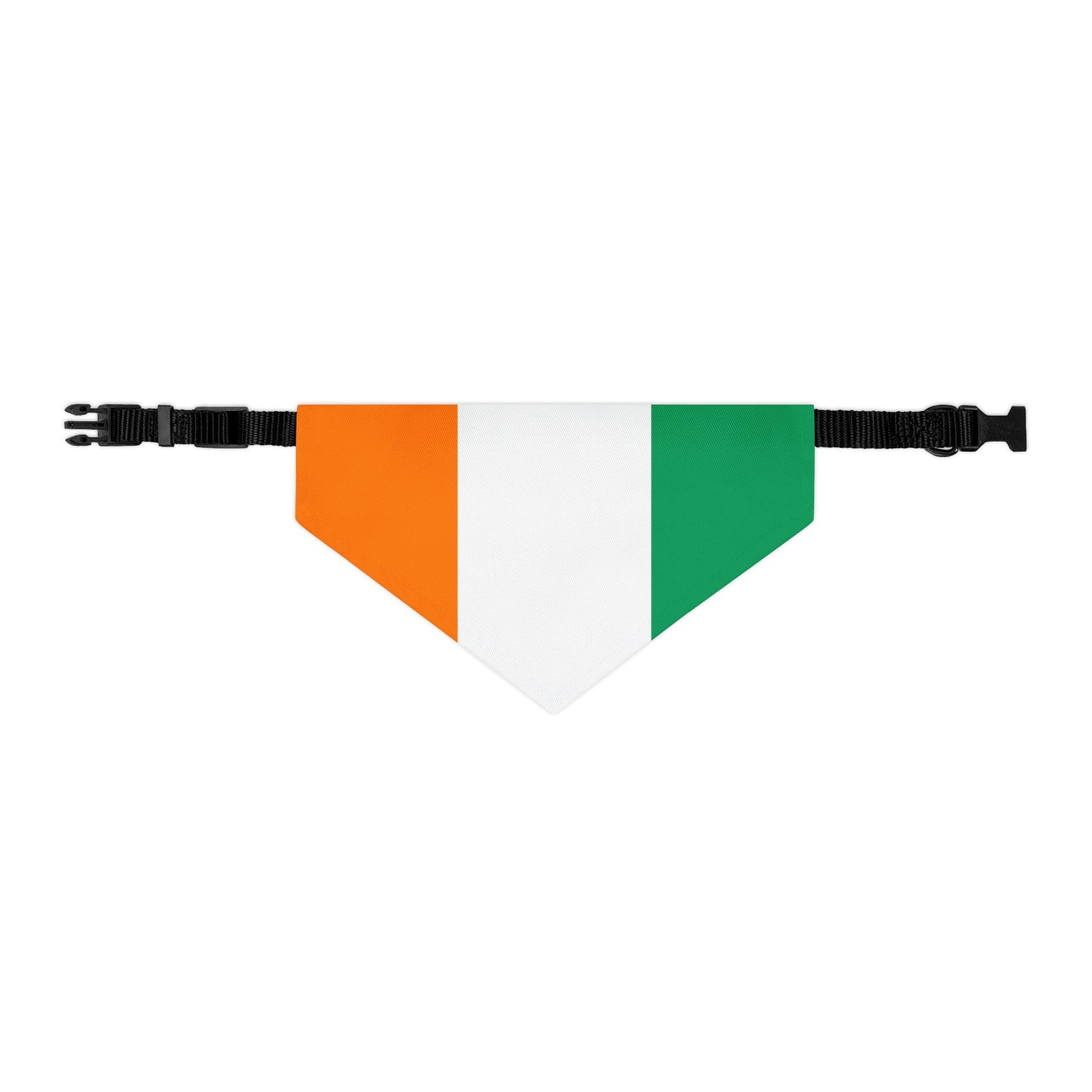Ivory Coast Soccer Dog Bandana — Ivorian Flag Snap-On Pet Bandana, Fan Gear