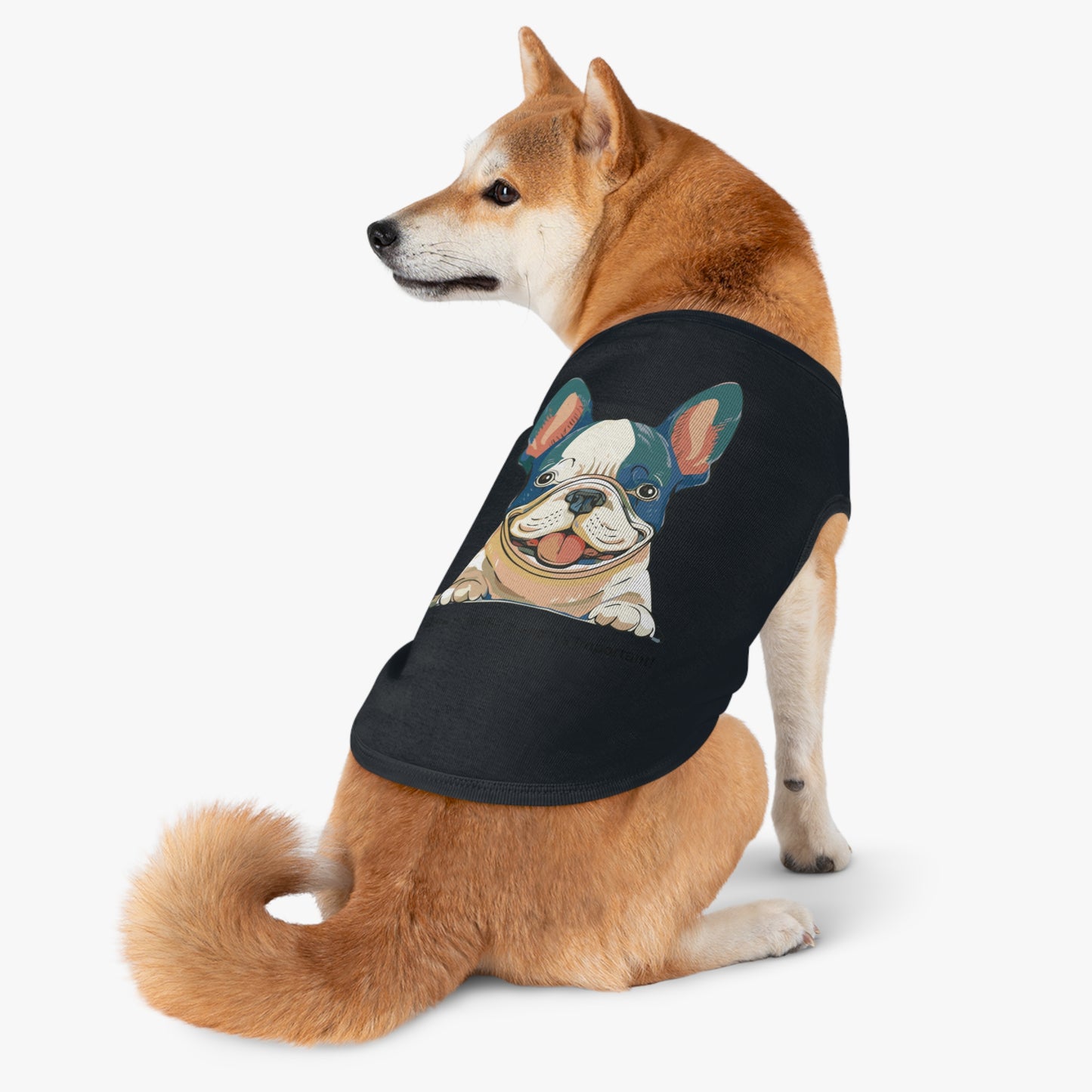 Adorable French Bulldog Pet Tank Top, Dog Summer Tee, Cute Canine Shirt, Pet Apparel, Gift for Dog Lovers, Casual Dog Wear