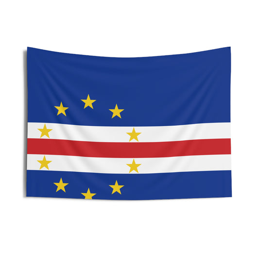 Cape Verde Soccer Tapestry - Cape Verde Flag Wall Banner for Game Day (2026)