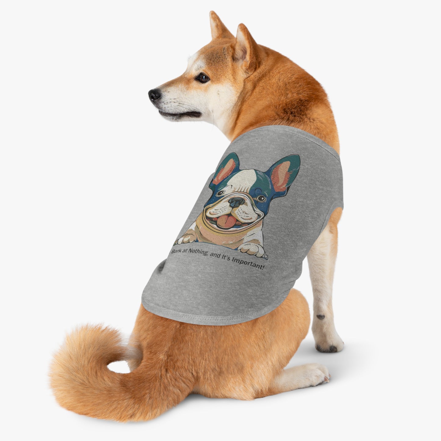 Adorable French Bulldog Pet Tank Top, Dog Summer Tee, Cute Canine Shirt, Pet Apparel, Gift for Dog Lovers, Casual Dog Wear