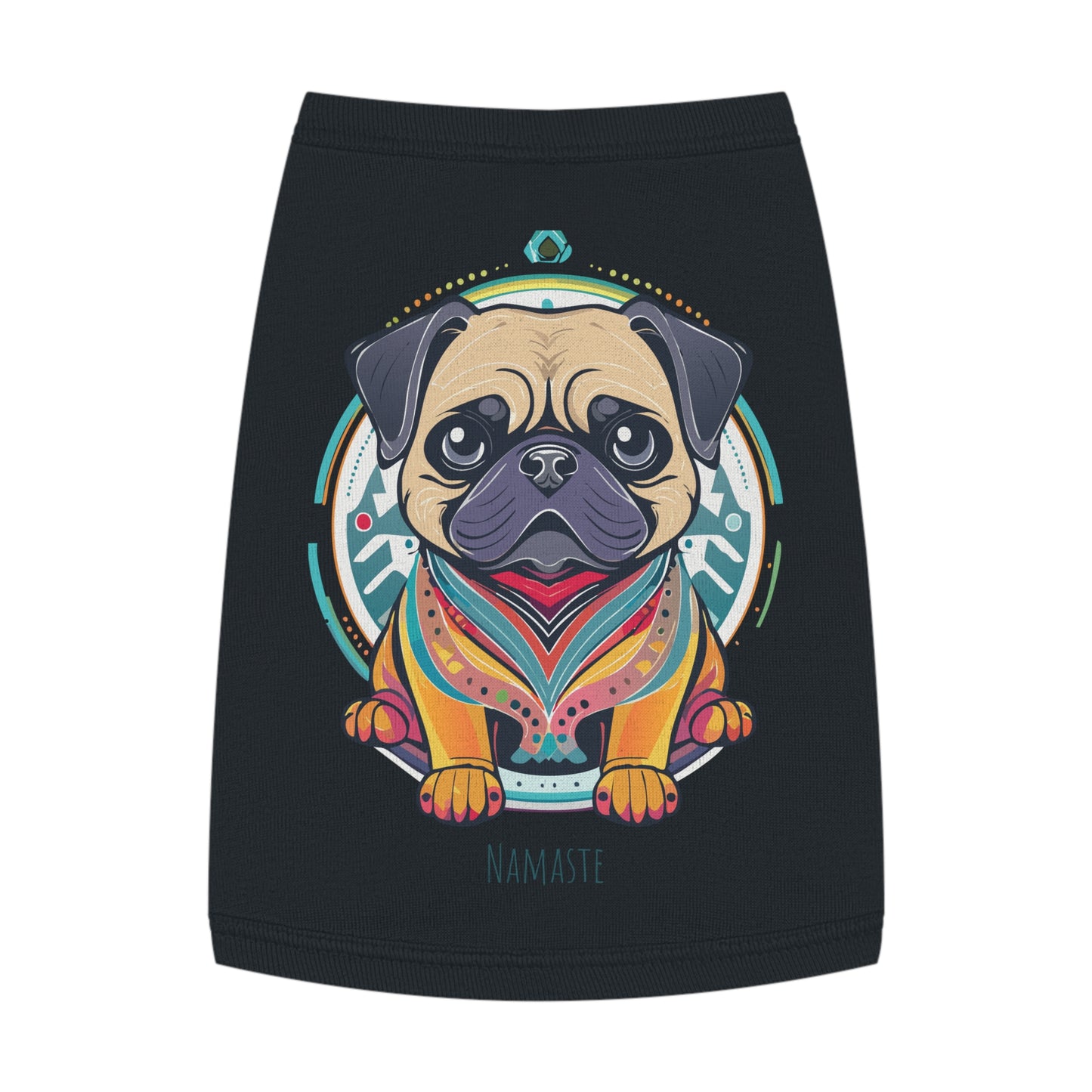 Namaste Pug Pet Tank Top, Stylish Dog Apparel, Yoga Pet Wear, Pet Summer Outfit, Dog Lover Gift, Funny Dog Shirt