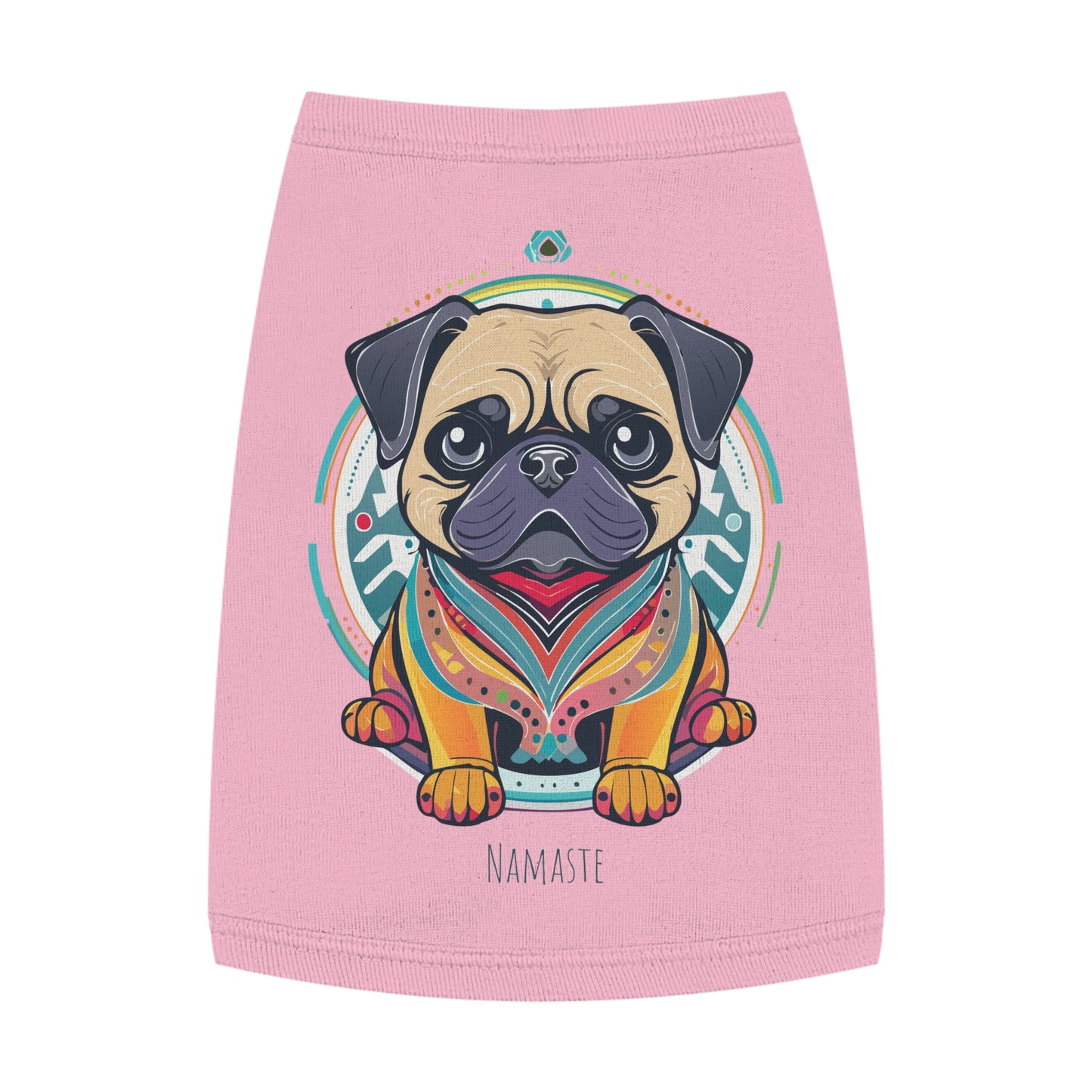 Namaste Pug Pet Tank Top, Stylish Dog Apparel, Yoga Pet Wear, Pet Summer Outfit, Dog Lover Gift, Funny Dog Shirt