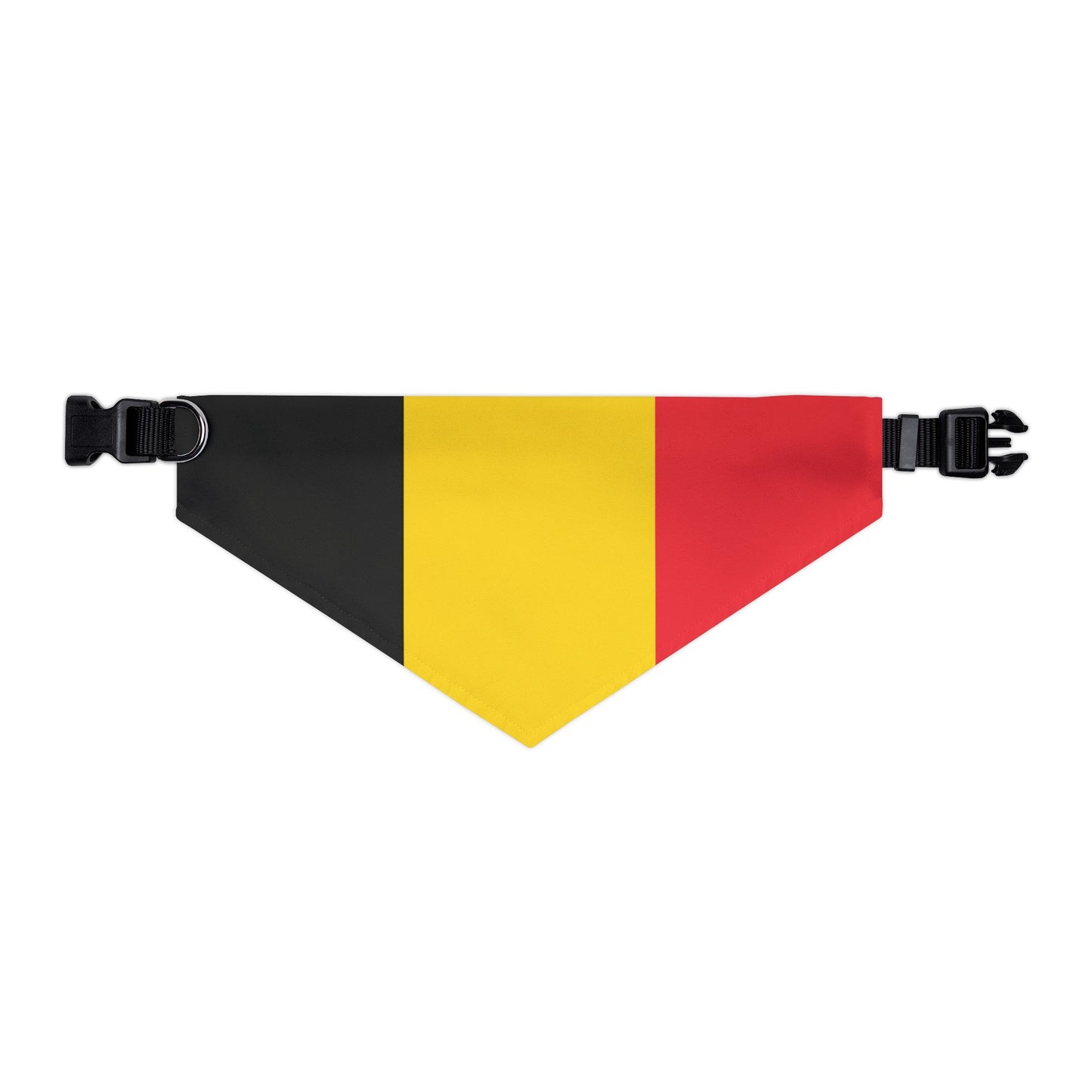 Belgium Soccer Dog Bandana — Belgian Flag Snap-On Pet Bandana, Fan Gear