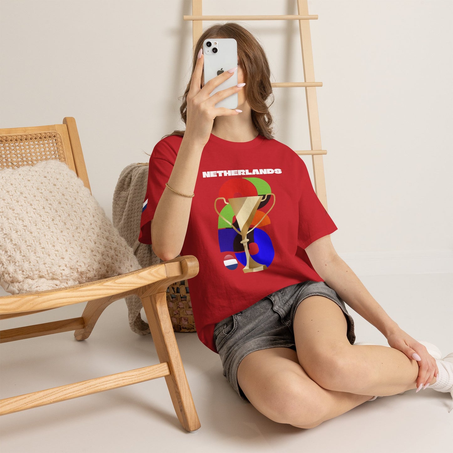 Netherlands Football T-Shirt - Unisex Netherlands Soccer Fan Tee with Flag (2026)